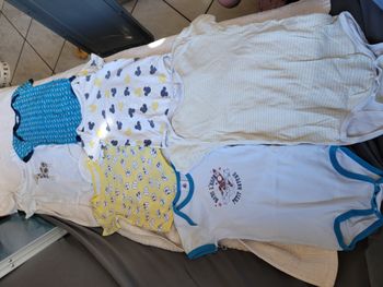 Lot de 6 bodies manches courtes 3 ans garçon