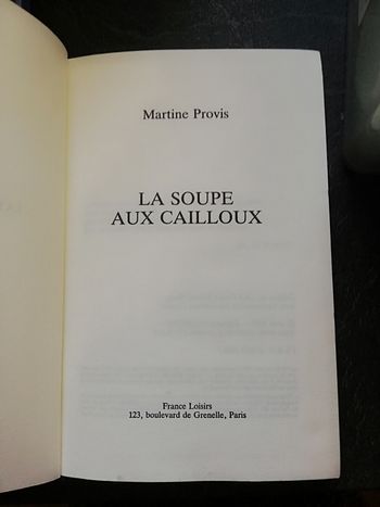 La soupe aux cailloux