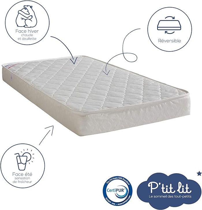 P'TIT LIT - Matelas Enfant/Bébé - 70x140 cm - Climatisé - neuf sous blister - photo numéro 3