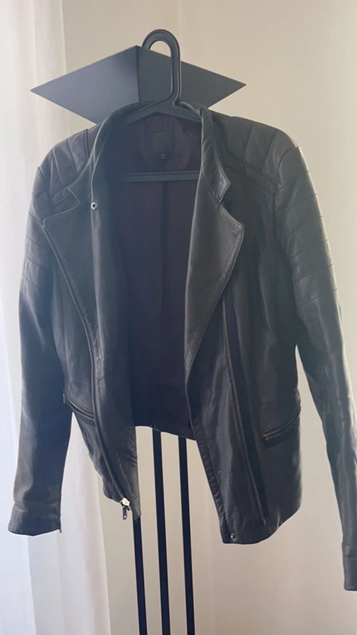 Veste en cuir aviator - photo numéro 2