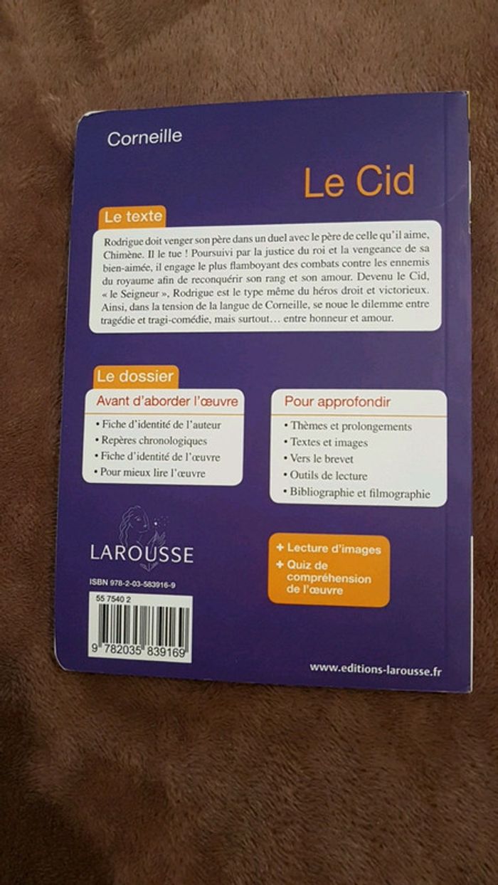 livre "le cid" - photo numéro 2
