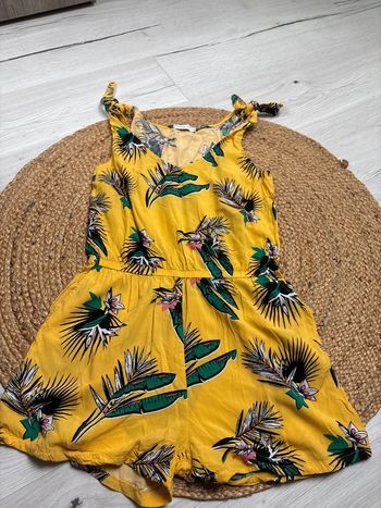Combi short motif feuille été