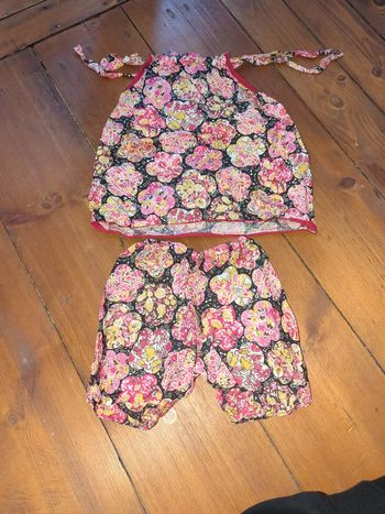 Ensemble liberty rose débardeur sarouel 12 mois