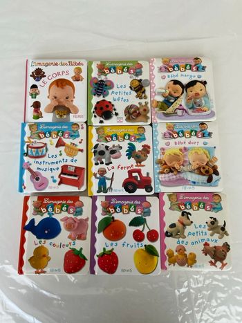 Lot de 9 livres “L’Imagerie des bébés” & “La vie des bébés” – Éditions Fleurus