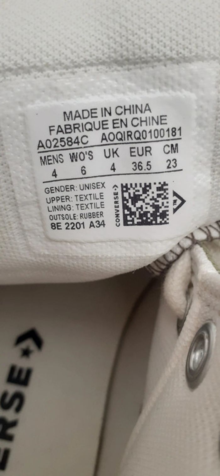 Converse chuck taylor neuves - photo numéro 5