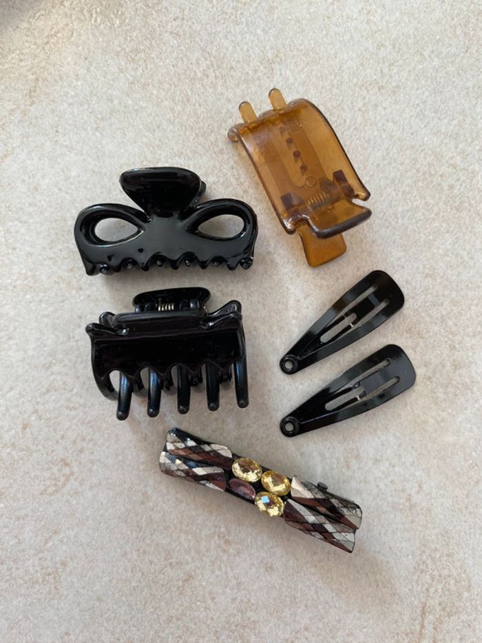 Lot de barrettes pince fille Noir - photo numéro 8