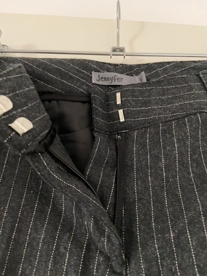 Pantalon noir à rayure Jennyfer Taille 36 - photo numéro 3