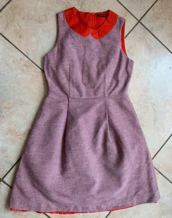 Robe Monoprix sans manche à col Claudine T 38