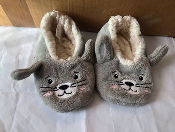 Chausson gris chat Atmosphera T28/29