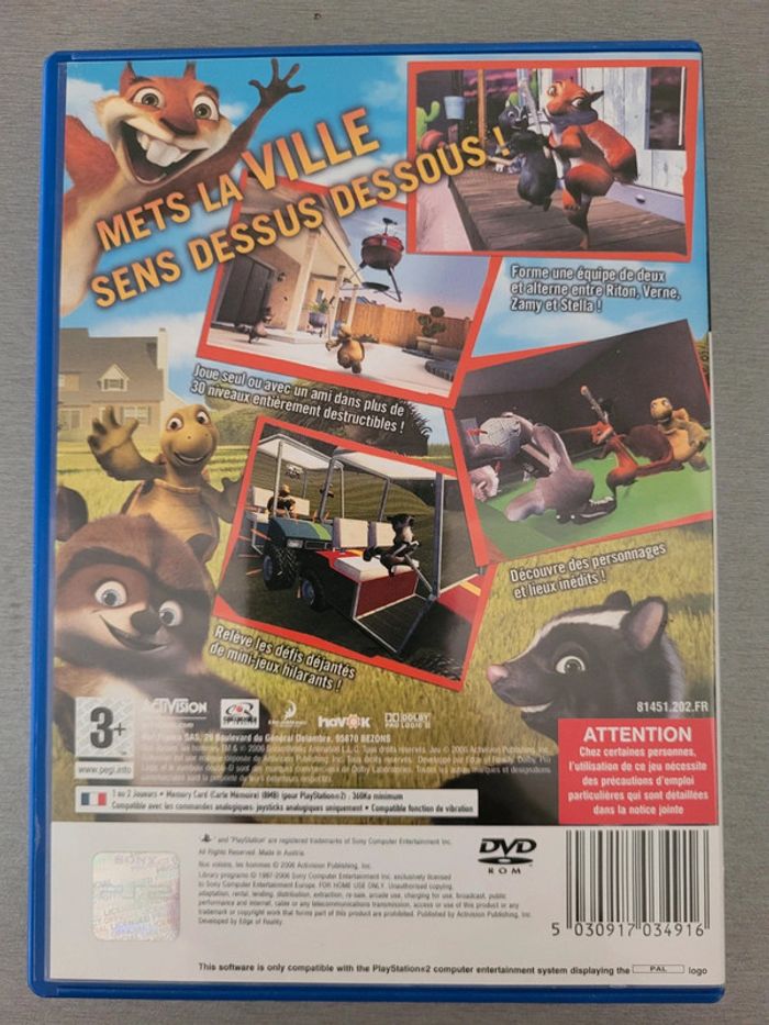 Jeux vidéo PS2 nos voisins les hommes - photo numéro 2