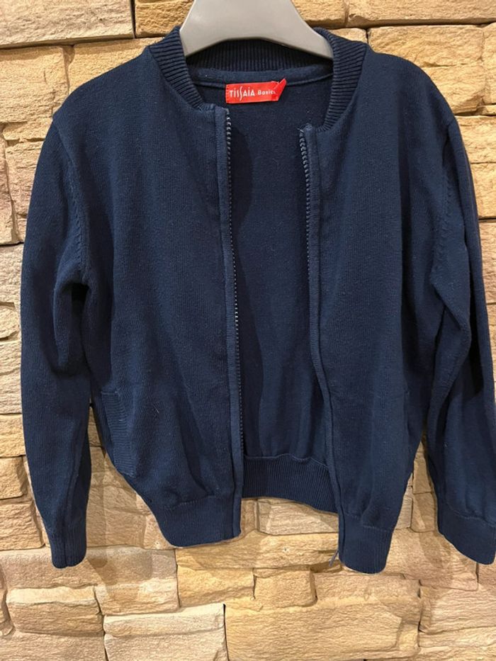 Gilet bleu marine 6 ans - photo numéro 4