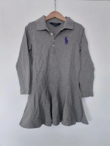 Robe fille grise 6 ans Ralph Lauren