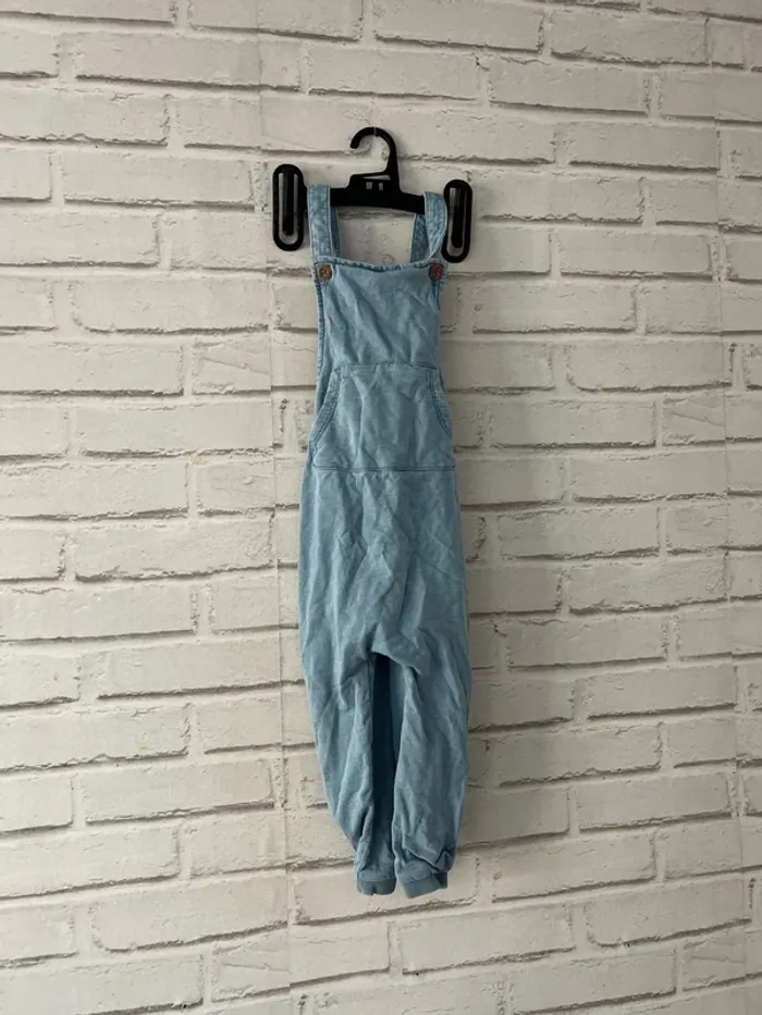 Salopette bleue mixte 86/92 cm - Comme neuve
