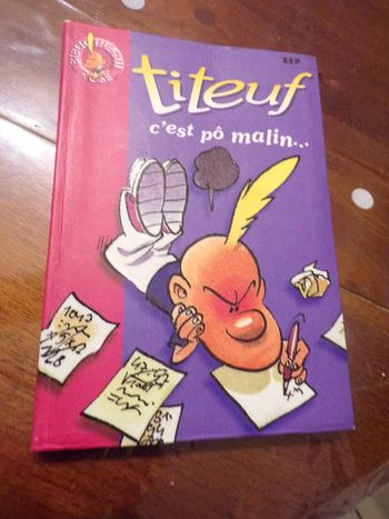 Livre N°1174 titeuf c'est po malin Bibliothéque rose