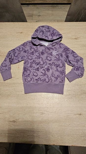 Pull à capuche pour fille mauve clair/foncé, H&M Logg, 7/8 ans, nickel