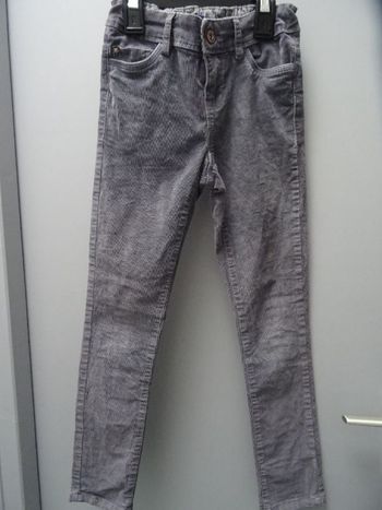 Pantalon en velours gris