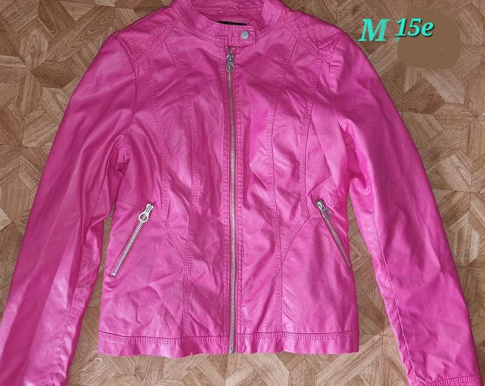 Veste cuir taille m neuf