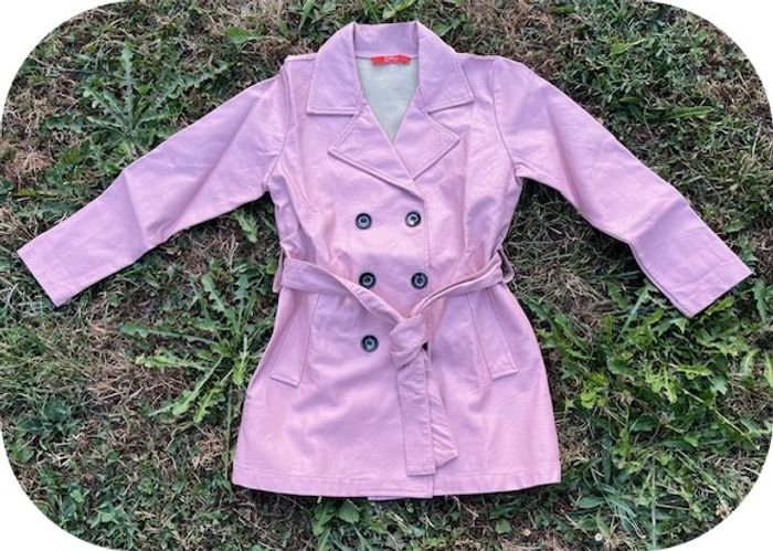Trench rose T.8 ans