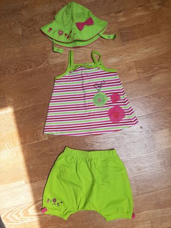 Ensemble été 3 pièces 6mois