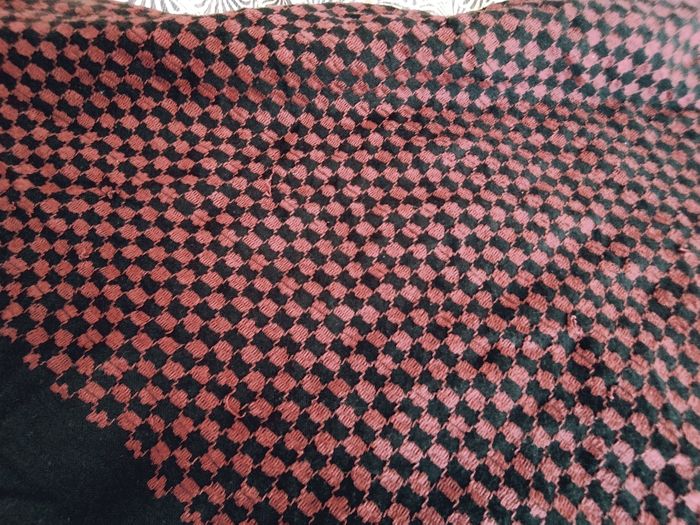 Chèche noir et bordeau - photo numéro 7