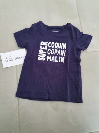 T-shirt 12 mois 1 an