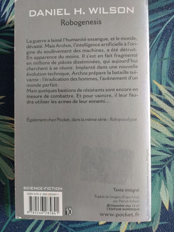 Livre fantastique Robogenesis, Daniel H. Wilson - photo numéro 3