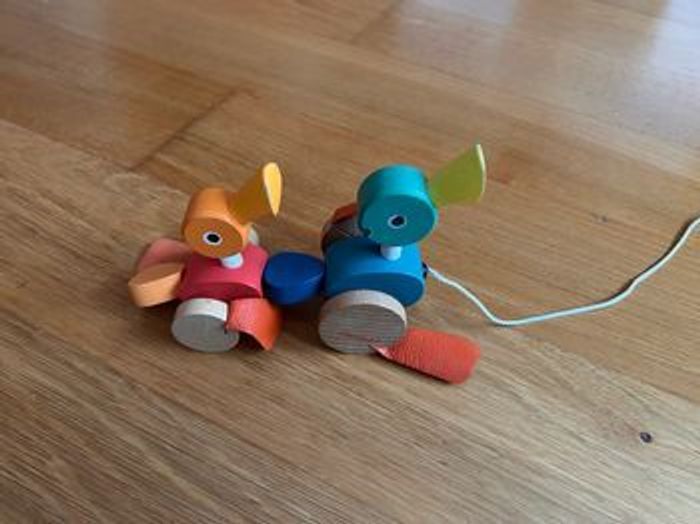 Lot jouets à tirer en bois - photo numéro 3