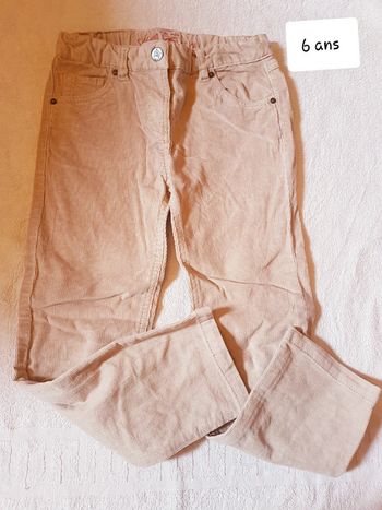 Pantalon velour sergent major 6 ans