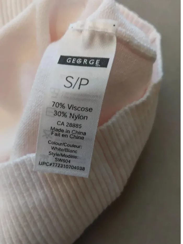 Pull mi saison blanc rosé T36 - photo numéro 4