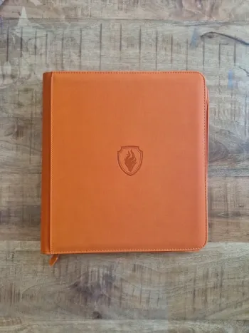 Classeur de cartes 480 cartes 3x4 orange neuf