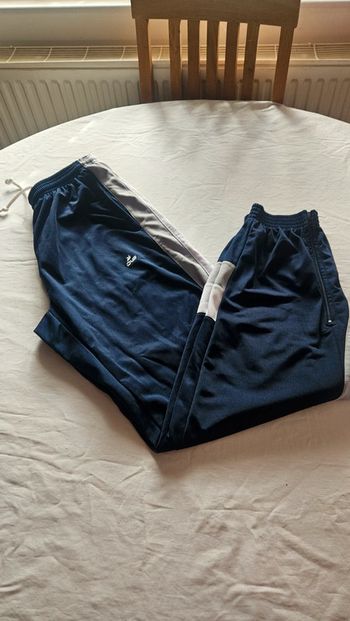 Pantalon de jogging QLS bleu marine et bleu- Taille 40/42