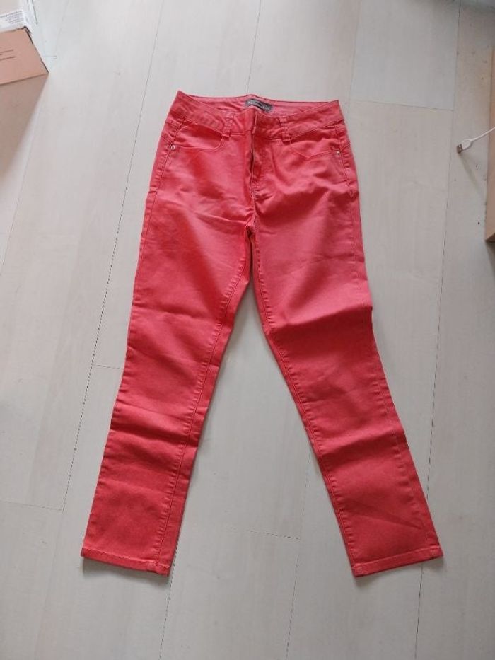 Pantacourt femme corail