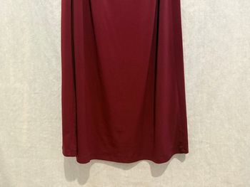 Robe de soirée dos nu bordeaux 