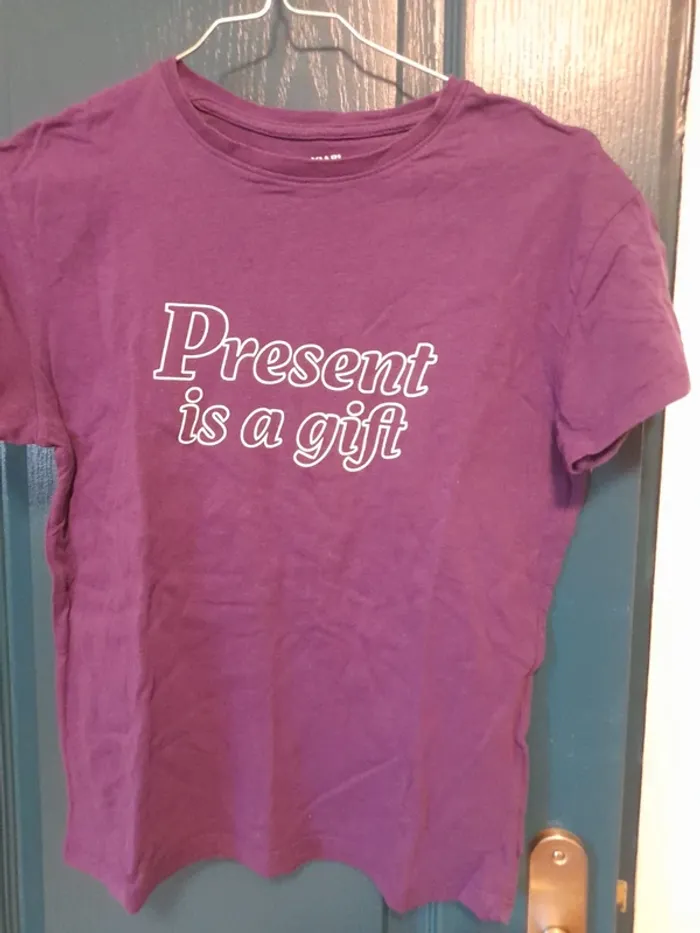 T shirt violet taille s - photo numéro 2