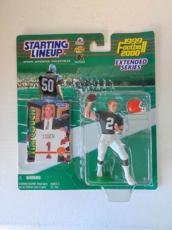 Figurine collection starting lineup football américain NFL Tim couch avec carte 1999 Hasbro neuve sous blister