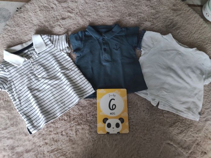 Lot de 3 polos 6 mois