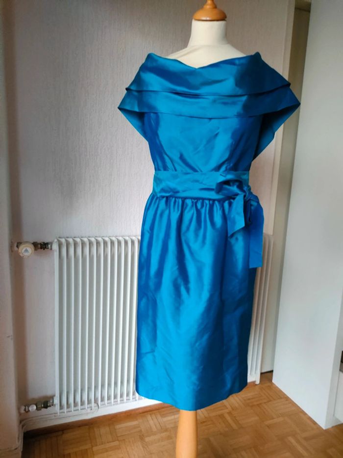 Robe de soirée soie modèle année vintage 50/60 36