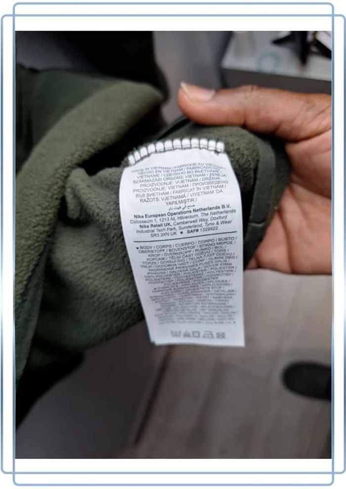 Polaire quart de zip nike / homme / taille S kaki / logo brodé bi matière - photo numéro 12