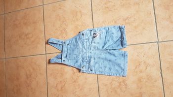 Short salopette Mickey garçon 18 mois bleu Disney