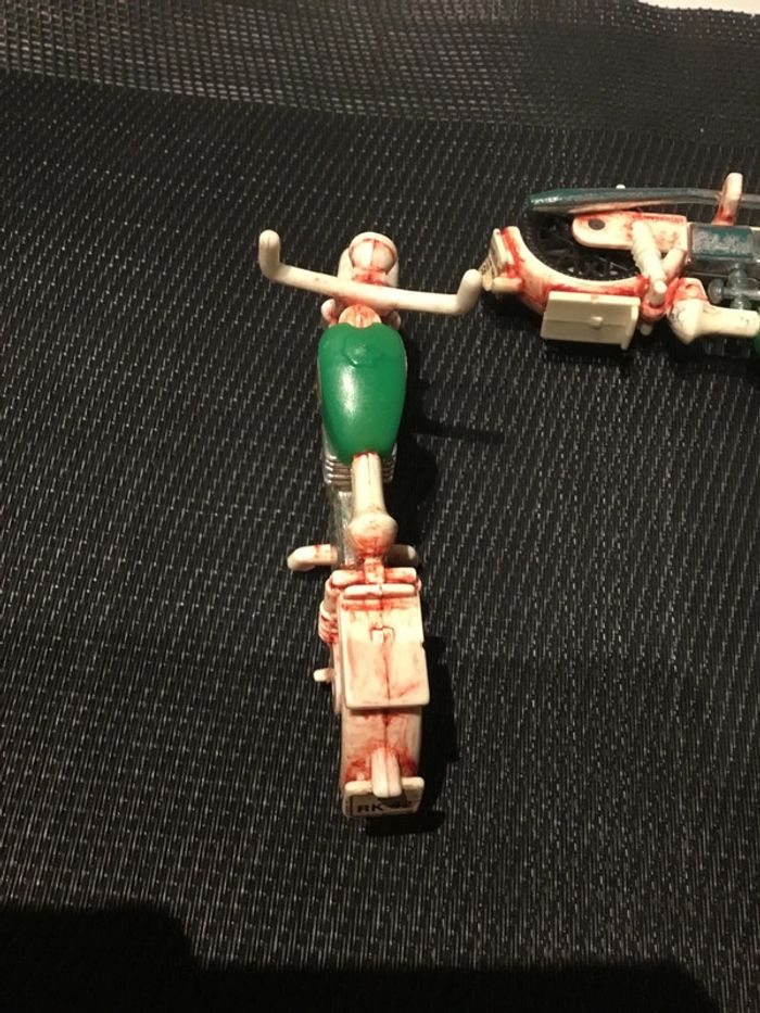 Playmobil lot 3 motos police vintage en l’état coloriées pour pièces - photo numéro 7