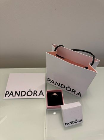 Pandora - Bague Cœur Surélevé Scintillant Or Rose 
