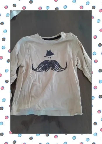 Tshirt 24 mois moustache
