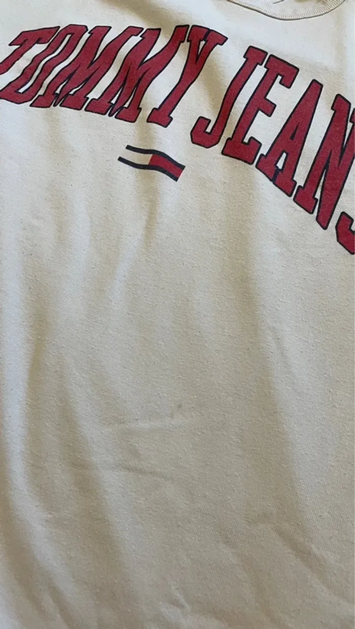 Tee-shirt oversize blanc Tommy Hilfiger unisexe - photo numéro 3