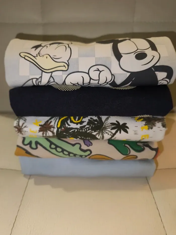 Lot 5 t-shirts manches courtes