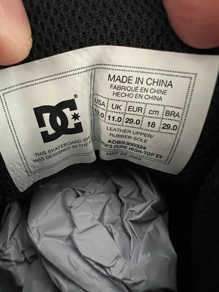 Dc Shoes Garçon Pure High-Top - taille 29 - photo numéro 6