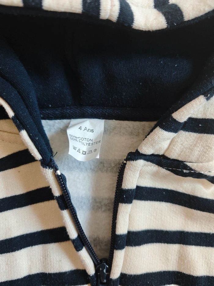 Gilet rayé 4 ans - photo numéro 3