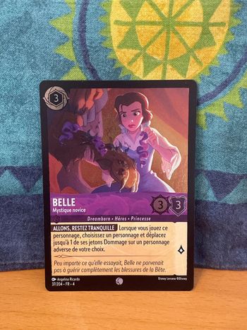 Carte Lorcana (Foil) - Belle : Mystique novice - 37/204 - FR - 4