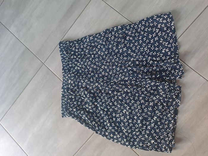 Jupe short légère bleu blanc M&S Mode - photo numéro 8