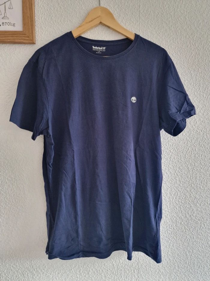Timberland - Tee-shirt manches courtes, col rond - Bleu marine (L) - photo numéro 2