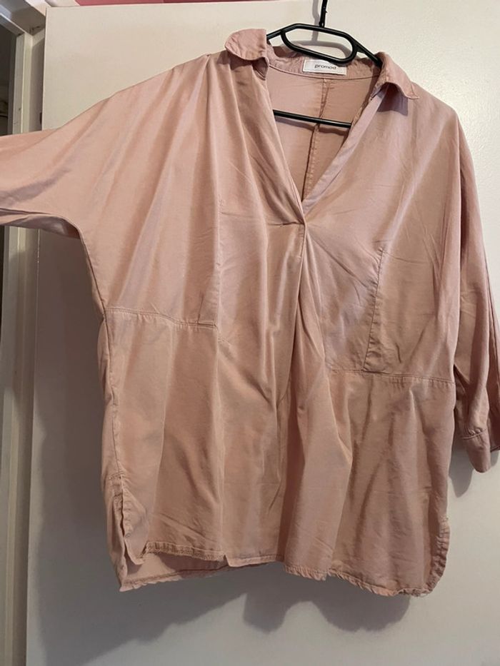Blouse rose poudré - photo numéro 2